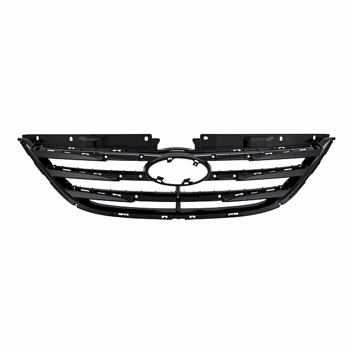 2014 Hyundai Sonata Grille With Ptm Bars Use With Chrome Moulding (Not Include Moulding) – Front View (HY1200192)