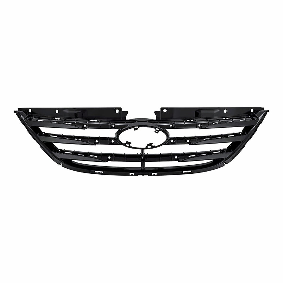 2014 Hyundai Sonata Grille With Ptm Bars Use With Chrome Moulding (Not Include Moulding) – Front View (HY1200192)