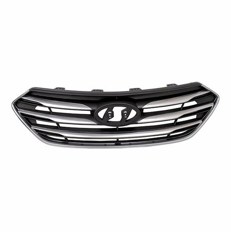 2017-2018 Hyundai Santa_Fe_Sport Grille Silver With Chrome Moulding Without Camera Sport – Front View (HY1200201)