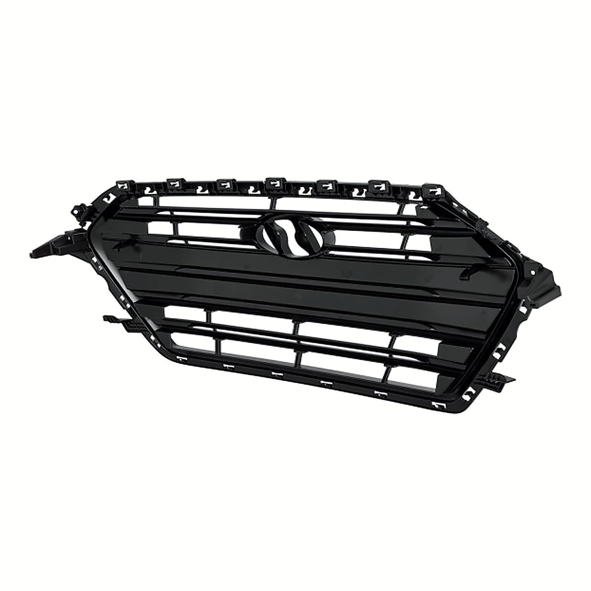 2017-2018 Hyundai Elantra_Sedan Grille Primed Silver/Black Without Chrome 1.4/2.0L Korea Built – Back View (HY1200203)