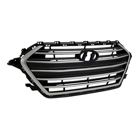 2017-2018 Hyundai Elantra_Sedan Grille Black With Silver Bars/Silver Frontame Usa Built – Side View (HY1200204)