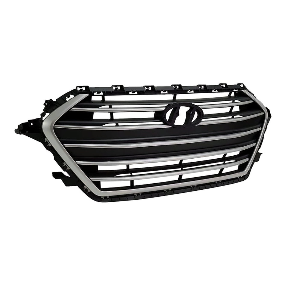 2017-2018 Hyundai Elantra_Sedan Grille Black With Silver Bars/Silver Frontame Usa Built – Side View (HY1200204)