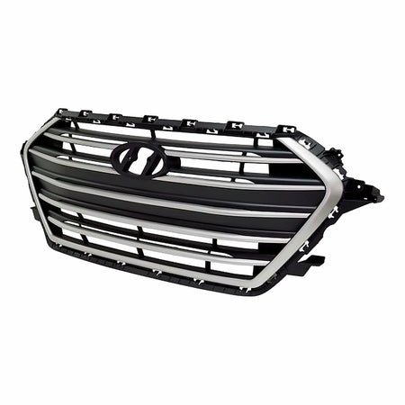 2017-2018 Hyundai Elantra_Sedan Grille Black With Silver Bars/Silver Frontame Usa Built – Side View (HY1200204)