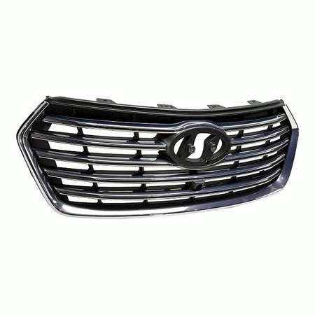 2017-2018 Hyundai Santa_Fe Grille Black With Silver Surearound With 5Chrome Bars With Camera Exclude Sport Model – Side View (HY1200205)