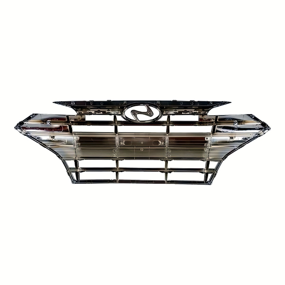 2019-2020 Hyundai Elantra_Sedan Grille Black/Chrome Without Adaptive Cruise For Usa Built Model – Back View (HY1200212)