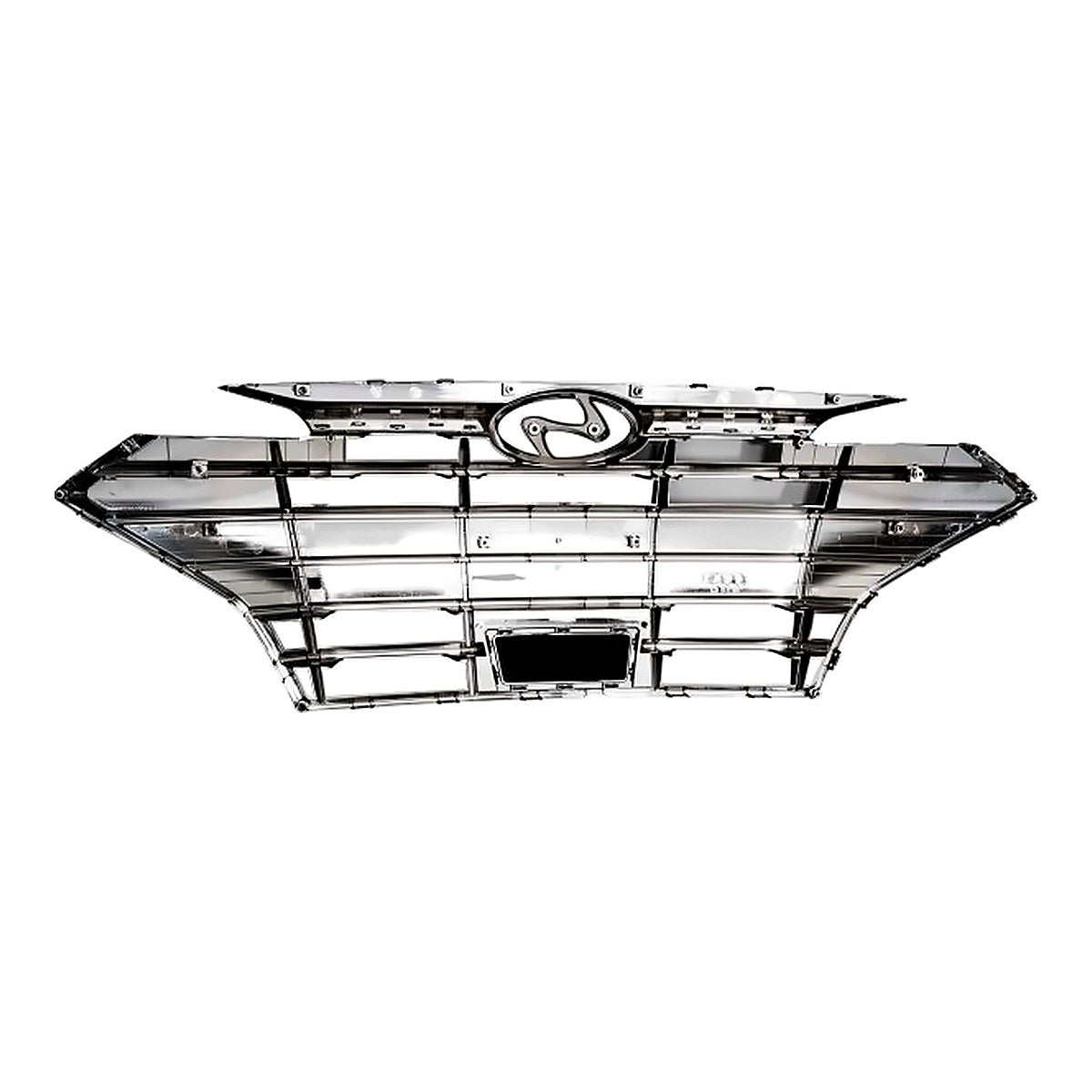2019-2020 Hyundai Elantra_Sedan Grille Black/Chrome Use With Adaptive Cruise For Usa Built Model – Back View (HY1200213)