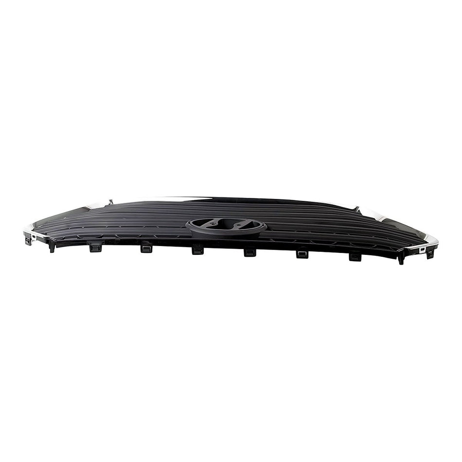 2018-2020 Hyundai Accent Hatchback Grille Chrome - side angle, Part HY1200214