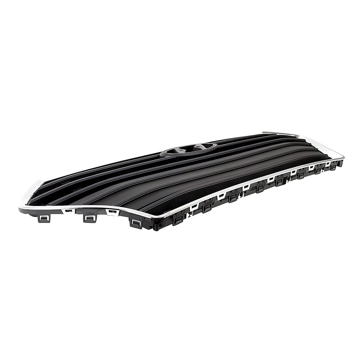 2018-2022 Hyundai Accent_Sedan Grille Chrome Frontame With Black Bars Use Without Auto-Brake – Side View (HY1200214)