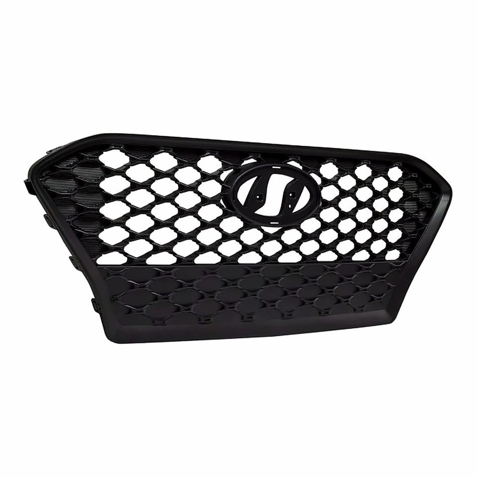 2018-2021 Hyundai Kona Grille All Matte Dark Gray – Side View (HY1200215)