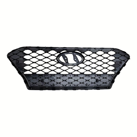 2018-2021 Hyundai Kona Grille Silver Gray With Smoke Chrome Frontame – Back View (HY1200219)