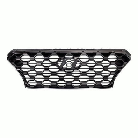 2019-2020 Hyundai Santa_Fe Grille Gray/Satin Chrome Without Camera Hole – Front View (HY1200220)