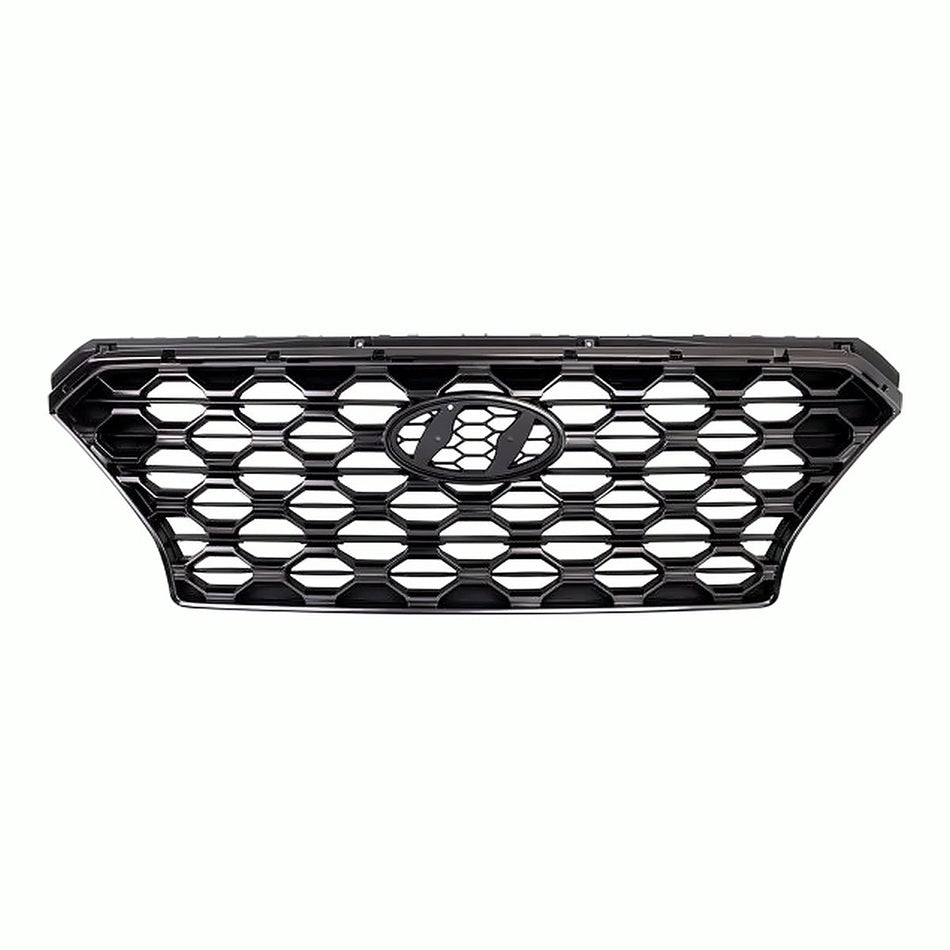 2019-2020 Hyundai Santa_Fe Grille Gray/Satin Chrome Without Camera Hole – Front View (HY1200220)