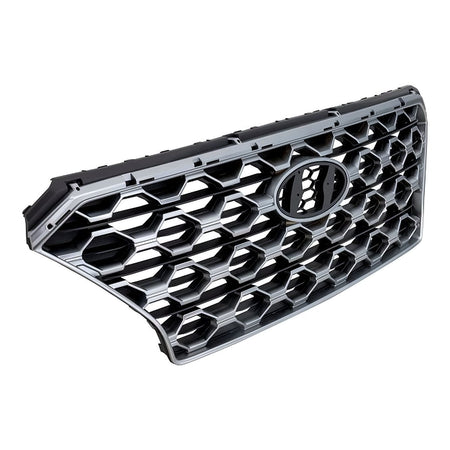 2019-2020 Hyundai Santa_Fe Grille Gray/Satin Chrome Without Camera Hole – Side View (HY1200220)