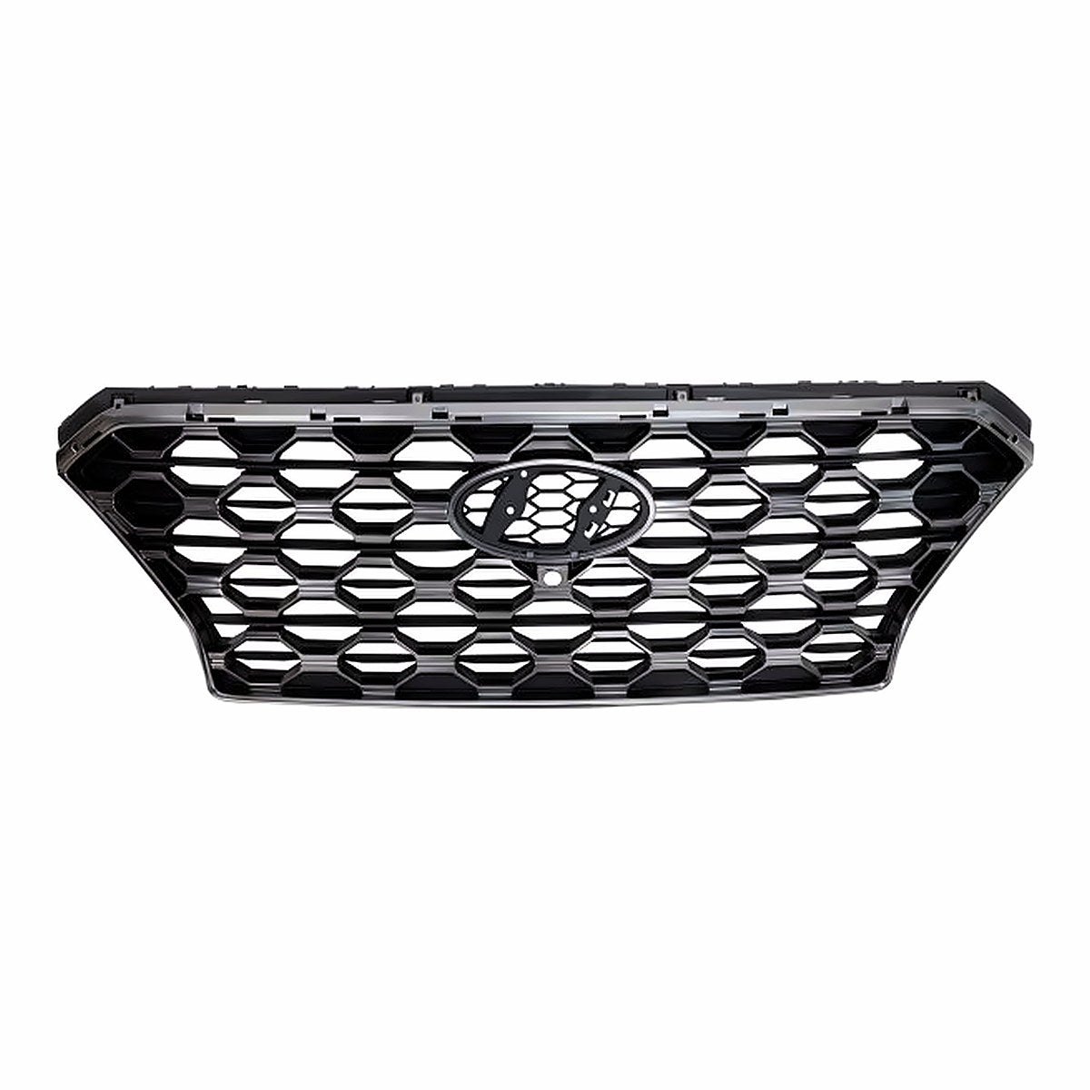 2019-2020 Hyundai Santa_Fe Grille Gray/Satin Chrome With Camera – Front View (HY1200221)