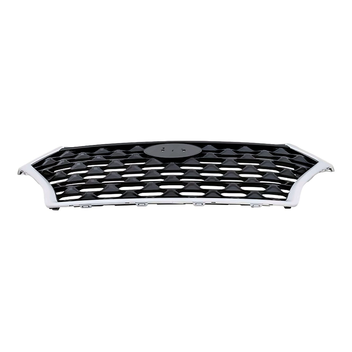 2019-2021 Hyundai Tucson Grille Ptd Black With Silver Frontame Without Camera – Side View (HY1200225)