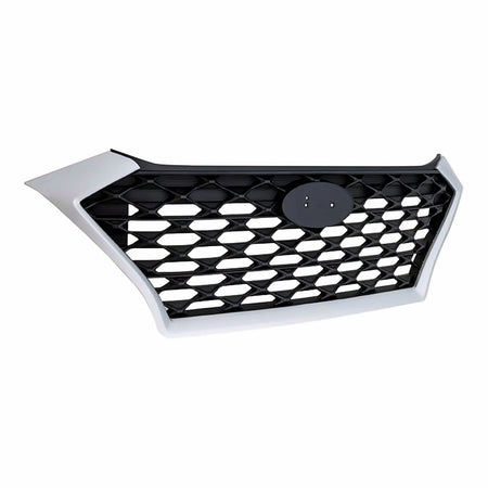 2019-2021 Hyundai Tucson Grille Ptd Black With Silver Frontame Without Camera – Side View (HY1200225)