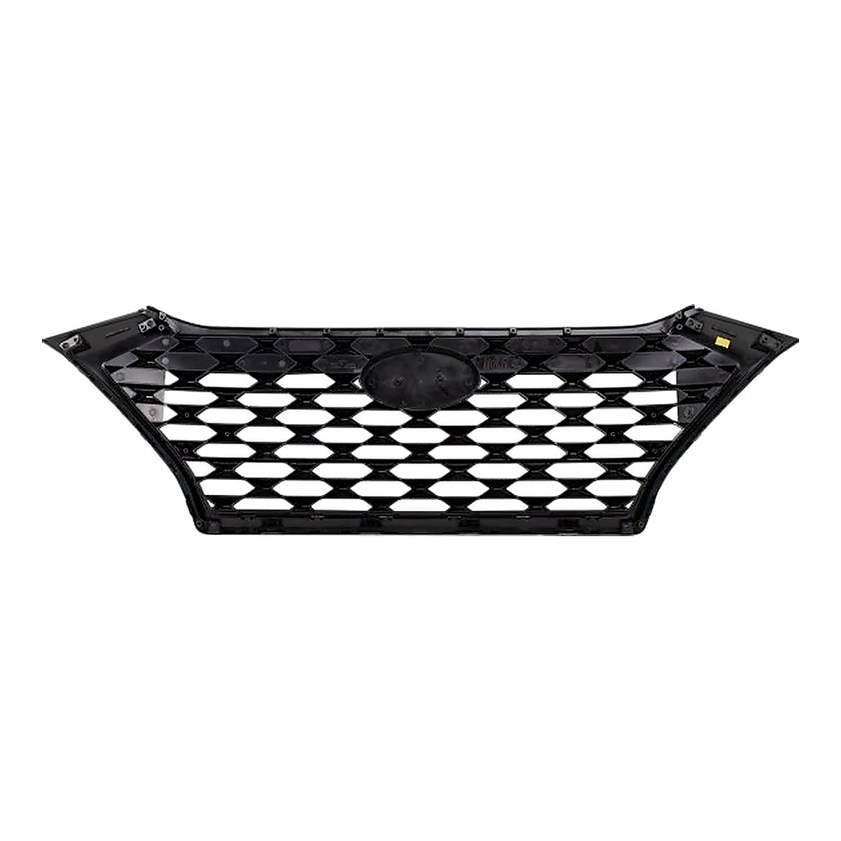 2019-2021 Hyundai Tucson Grille Ptd Black With Silver Frontame Without Camera – Back View (HY1200225)