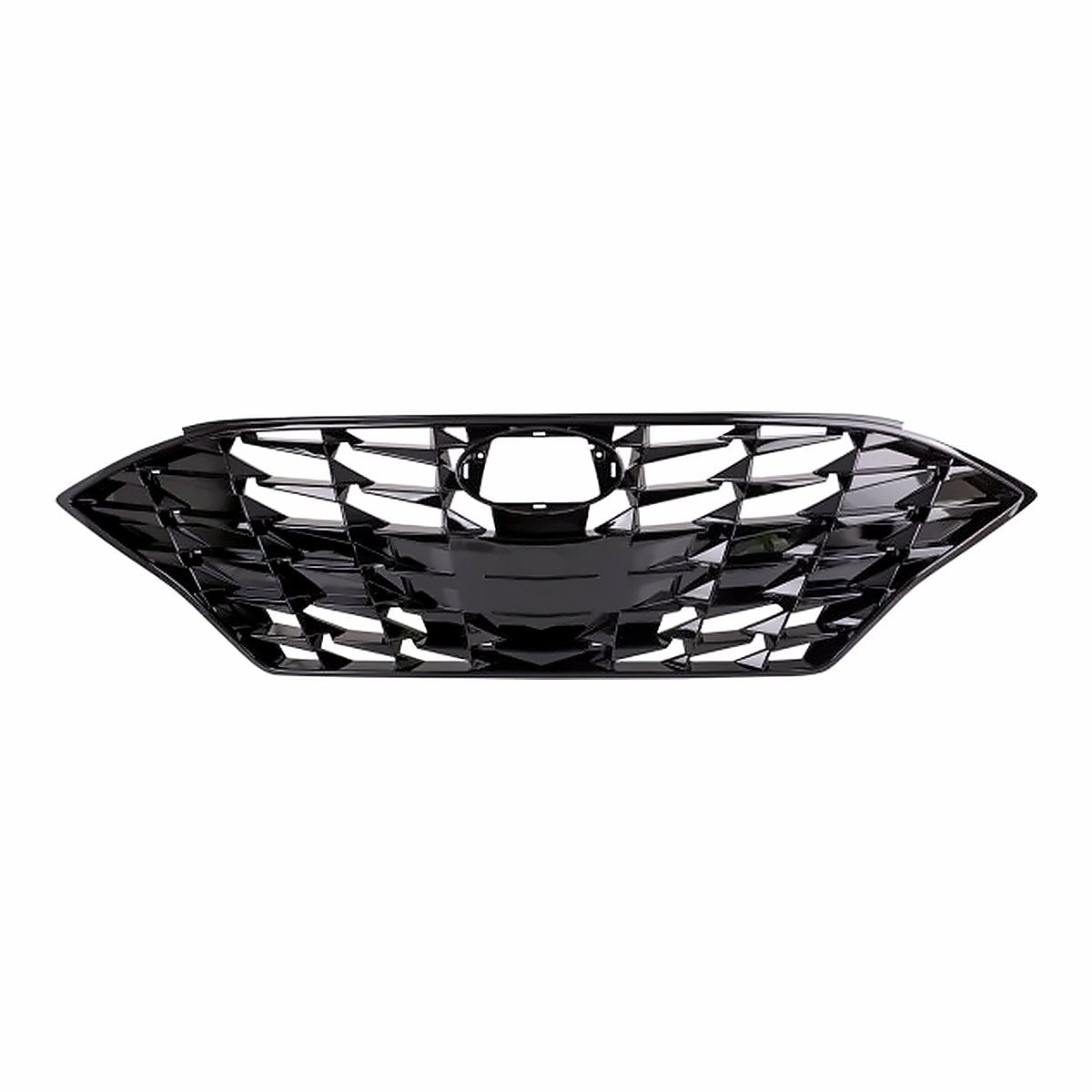 2020-2023 Hyundai Sonata Grille Front Gloss Black Without Sensor/Camera Fits Sel/Sel Plus/Sprt Models – Front View (HY1200230)