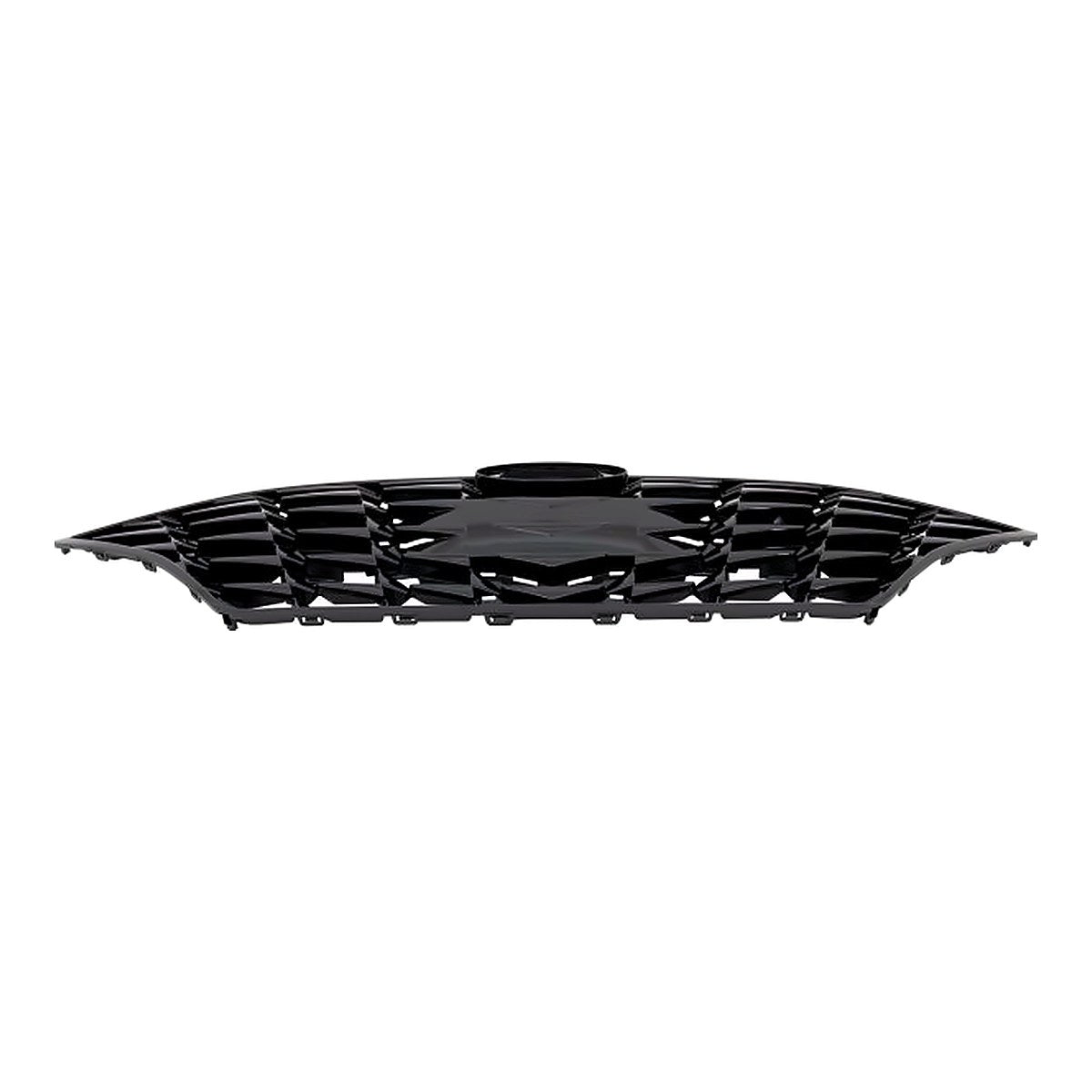 2020-2023 Hyundai Sonata Grille Front Gloss Black Without Sensor/Camera Fits Sel/Sel Plus/Sprt Models – Side View (HY1200230)