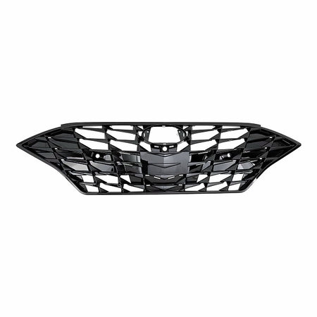 2020-2023 Hyundai Sonata Grille Front Gloss Black With Two Sensors/Camera Fits Ltd/Ultimate (Canada) Models – Front View (HY1200231)