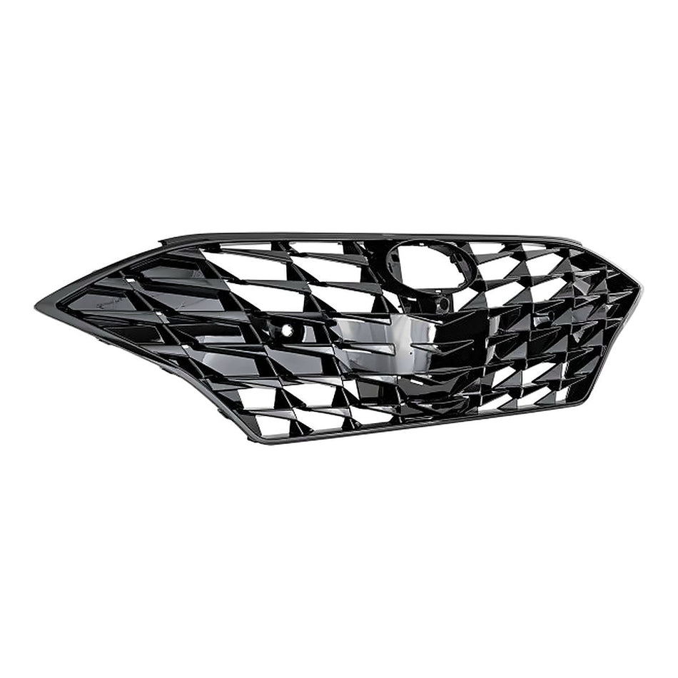 2020-2023 Hyundai Sonata Grille Front Gloss Black With Two Sensors/Camera Fits Ltd/Ultimate (Canada) Models – Side View (HY1200231)