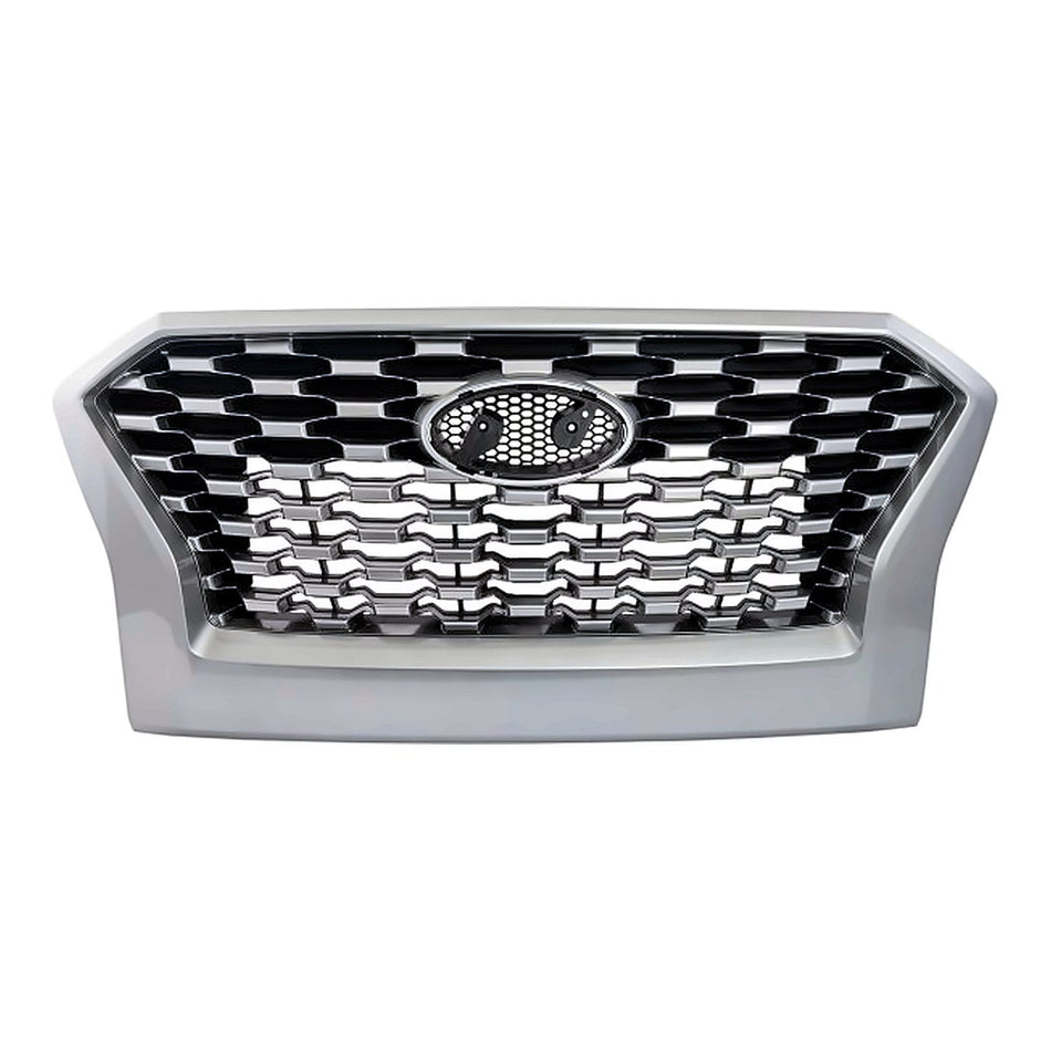 2020-2022 Hyundai Palisade Grille Front Ptd Silver Gray Fits Sel Without Park Assist Se/ Essential – Front View (HY1200239)