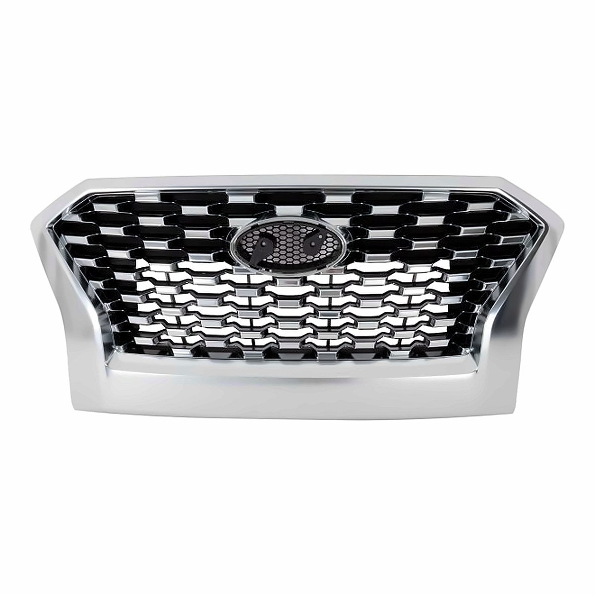 2020-2022 Hyundai Palisade Grille Front Satin Chrome Frontame Without Sensor Sel/ Prefereared – Front View (HY1200240)