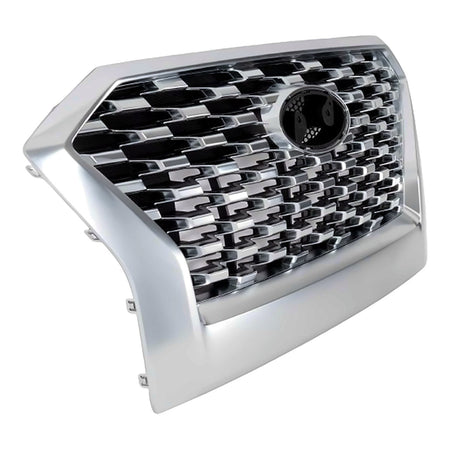 2020-2022 Hyundai Palisade Grille Front Satin Chrome Frontame Without Sensor Sel/ Prefereared – Side View (HY1200240)
