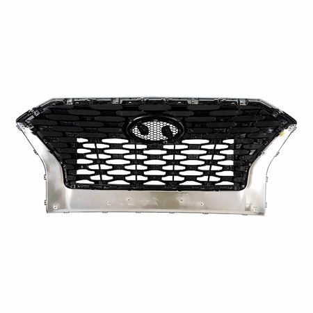 2020-2022 Hyundai Palisade Grille Front Satin Chrome Frontame Without Sensor Sel/ Prefereared – Back View (HY1200240)