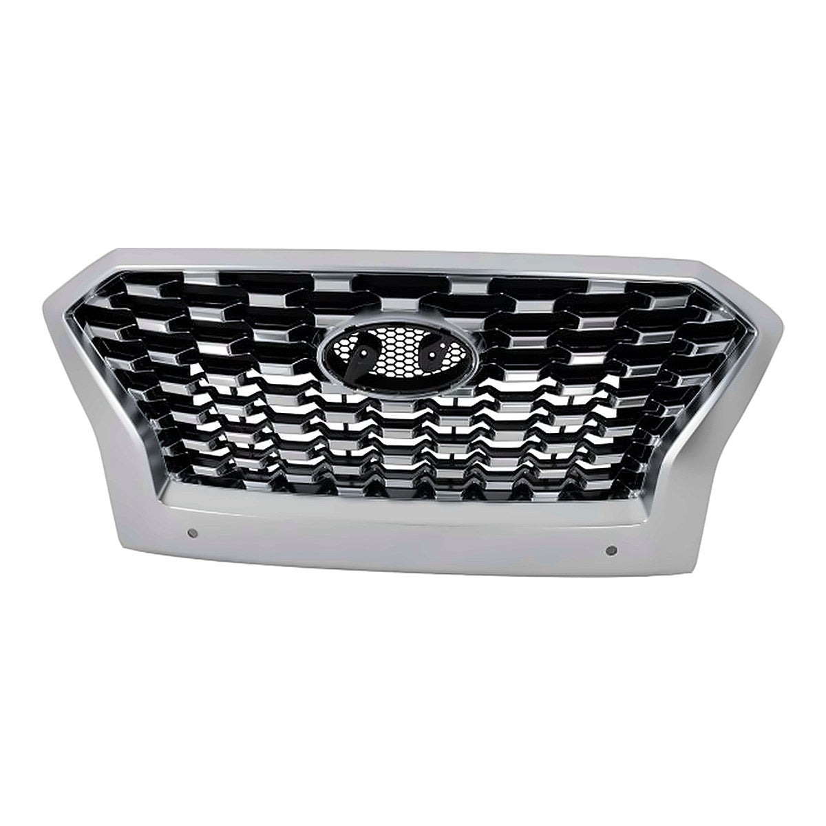 2020-2022 Hyundai Palisade Grille Front Satin Chrome Frontame With Honeycomb /Sensor Sel/Ltd Models – Front View (HY1200241)