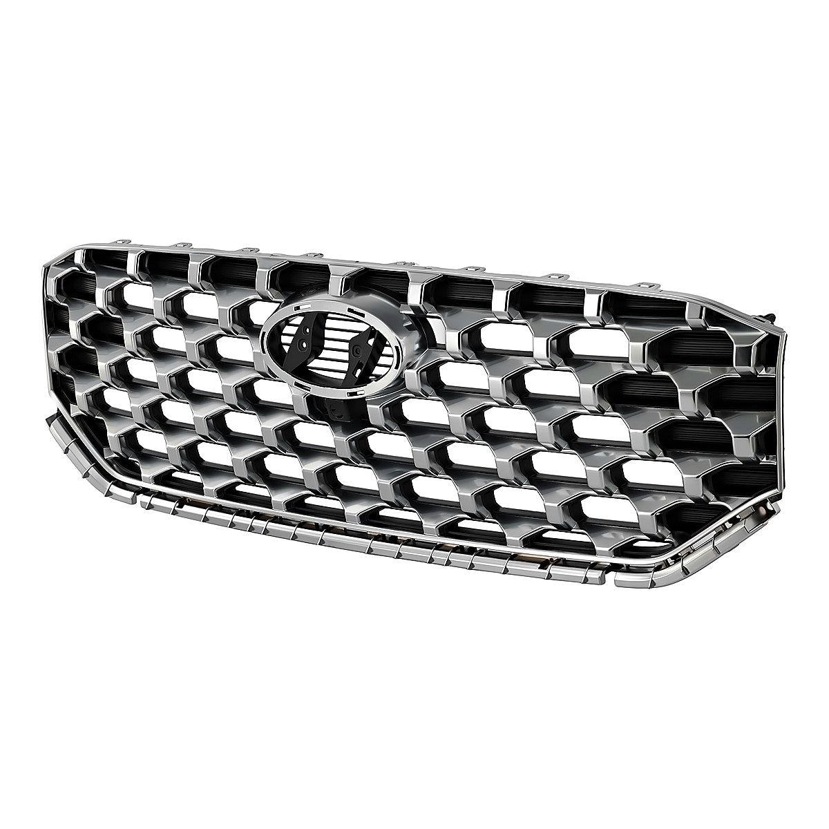 2021-2023 Hyundai Santa_Fe Grille Front Ptd Satin Nickel With Camera Ltd Models – Side View (HY1200244)