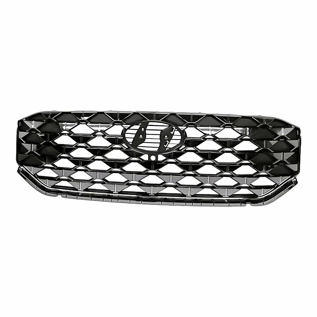 2021-2023 Hyundai Santa_Fe Grille Front Smoke Chrome With Camera Without Emblem Exclude Hb/Xrt – Front View (HY1200245)