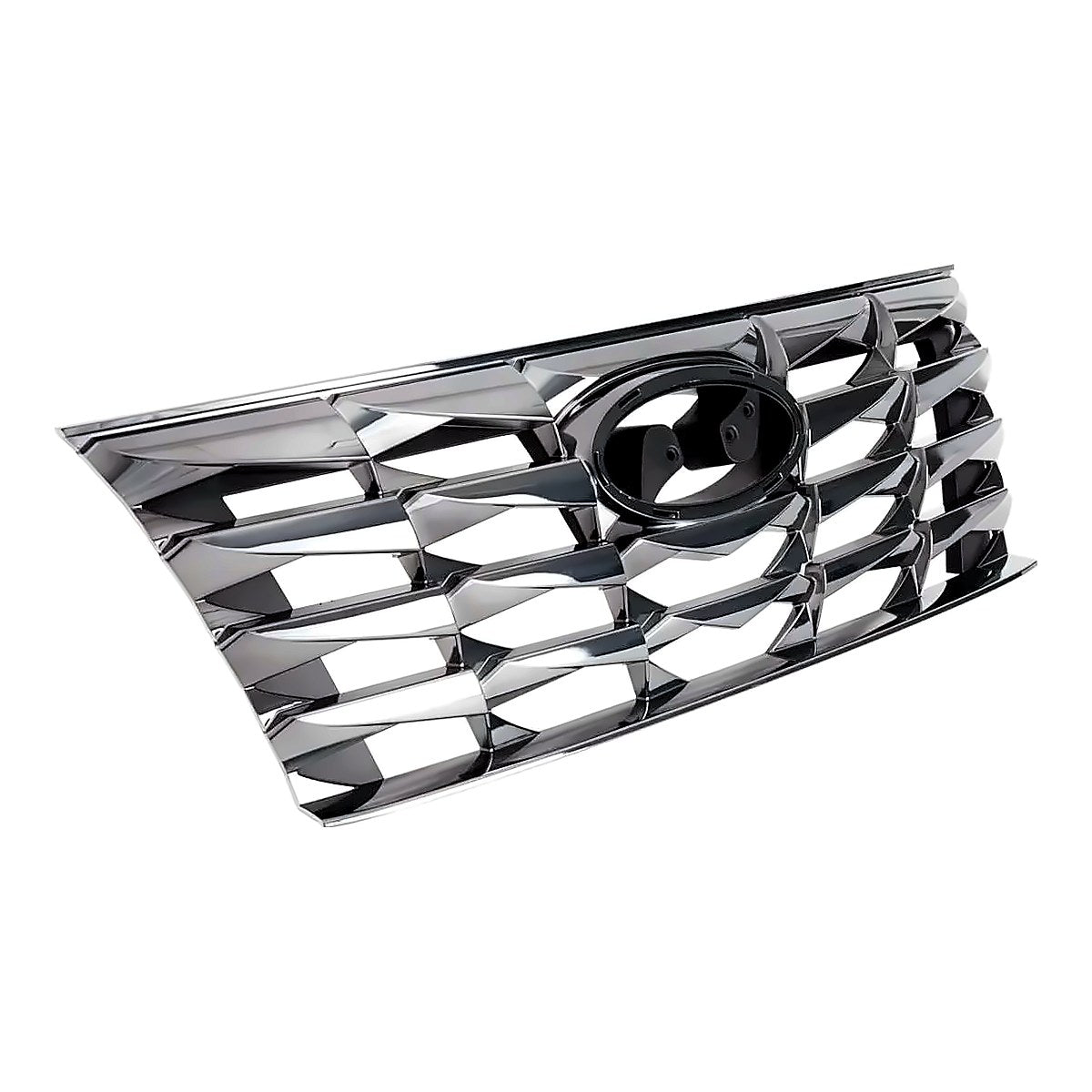 2022-2024 Hyundai Tucson Grille Front Smoked Chrome Without Camera Exclude N-Line – Side View (HY1200249)