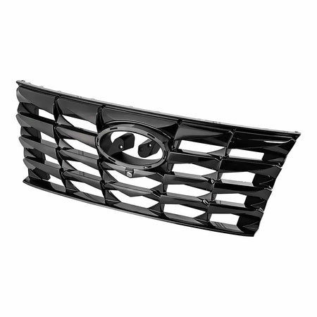 2022-2024 Hyundai Tucson Grille Front Smoked Chrome With Camera Without Emblem Exclude N-Line – Side View (HY1200250)