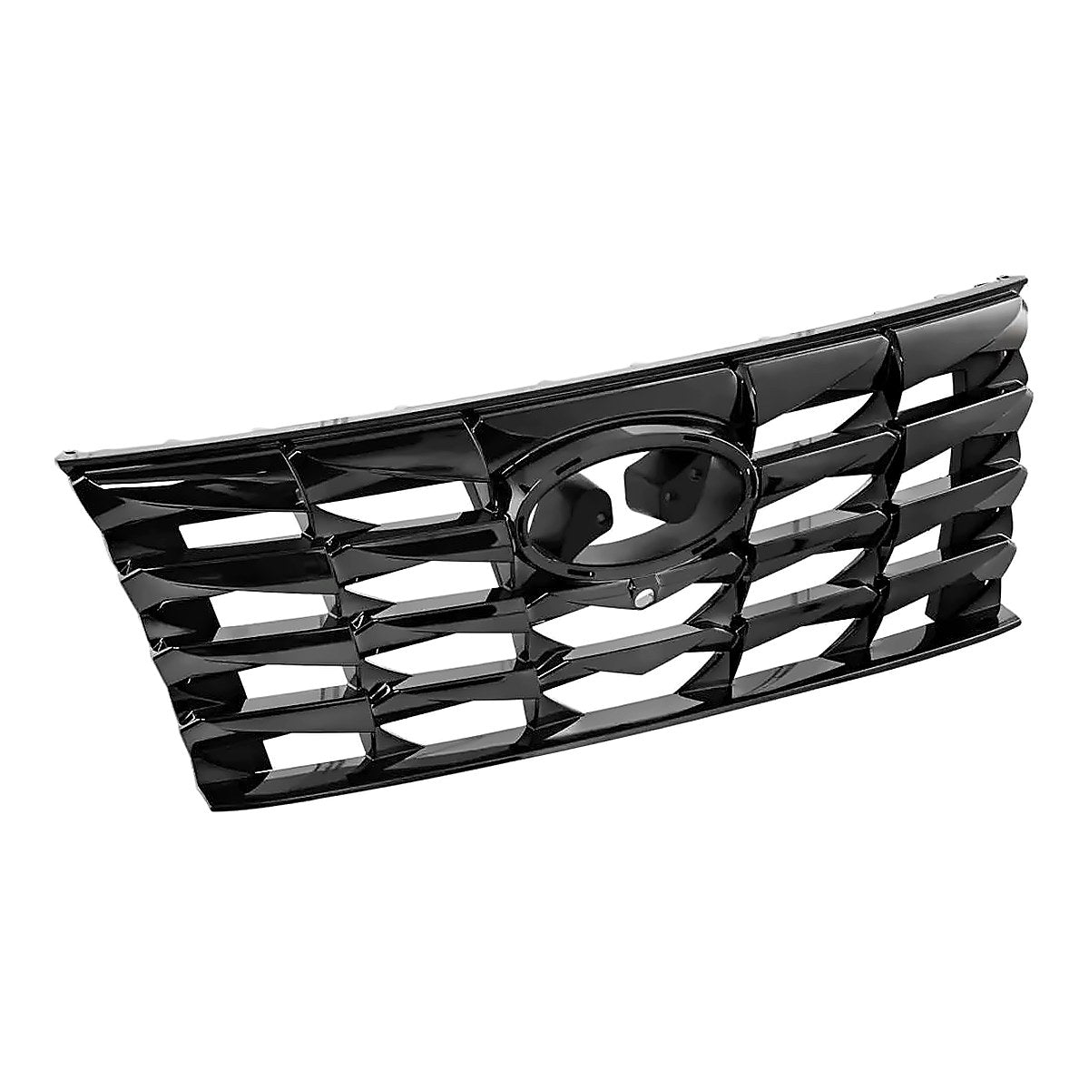 2022-2024 Hyundai Tucson Grille Front Smoked Chrome With Camera Without Emblem Exclude N-Line – Side View (HY1200250)