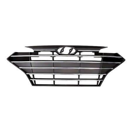 2019-2020 Hyundai Elantra_Sedan Grille Front Black With 6 Chrome Bars Without Adaptive Cruise Exclude Sprt – Front View (HY1200253)