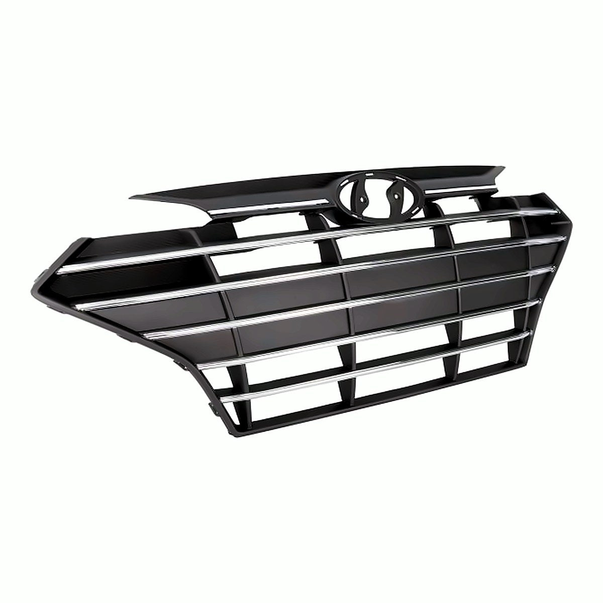 2019-2020 Hyundai Elantra_Sedan Grille Front Black With 6 Chrome Bars Without Adaptive Cruise Exclude Sprt – Side View (HY1200253)