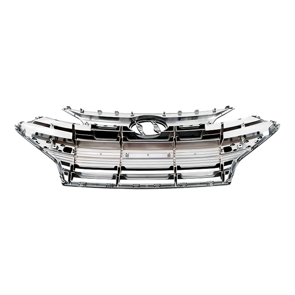 2019-2020 Hyundai Elantra_Sedan Grille Front Black With 6 Chrome Bars Without Adaptive Cruise Exclude Sprt – Back View (HY1200253)