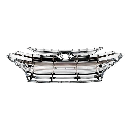 2019-2020 Hyundai Elantra_Sedan Grille Front Black With 6 Chrome Bars Without Adaptive Cruise Exclude Sprt – Back View (HY1200253)