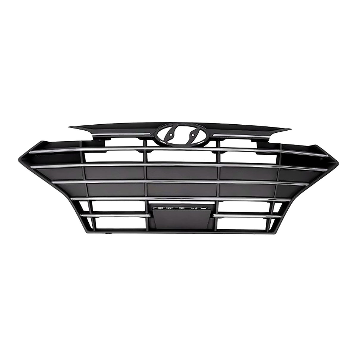2019-2020 Hyundai Elantra_Sedan Grille Front Black With 6 Chrome Bars With Adaptive Cruise Exclude Sprt – Front View (HY1200254)