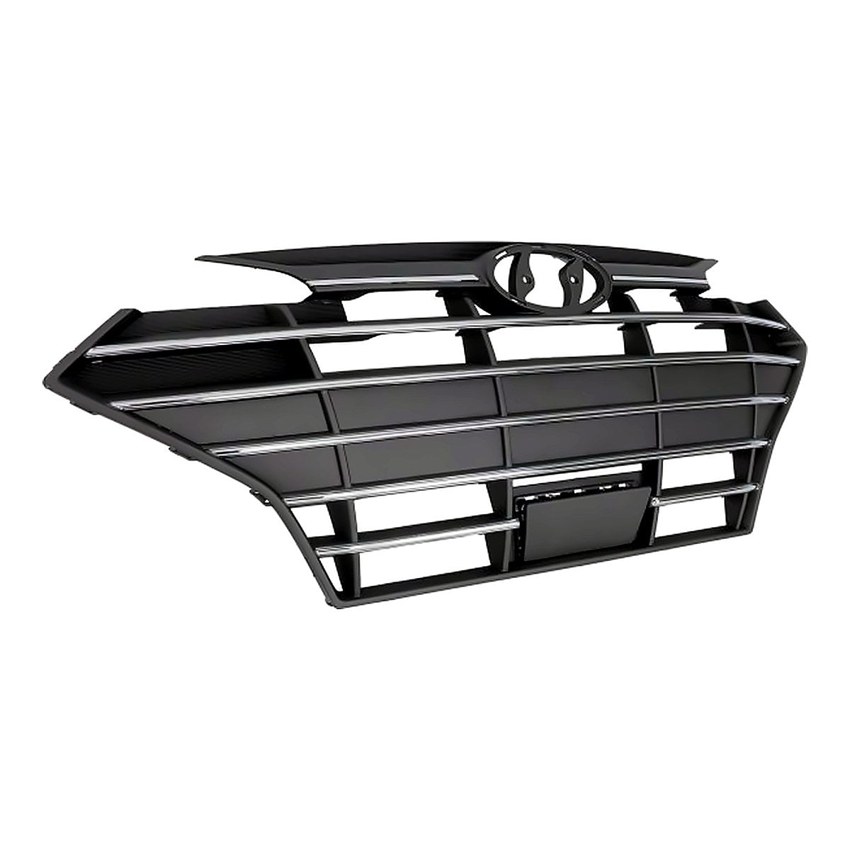 2019-2020 Hyundai Elantra_Sedan Grille Front Black With 6 Chrome Bars With Adaptive Cruise Exclude Sprt – Side View (HY1200254)