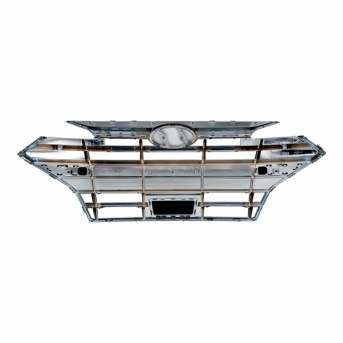 2019-2020 Hyundai Elantra_Sedan Grille Front Black With 6 Chrome Bars With Adaptive Cruise Exclude Sprt – Back View (HY1200254)