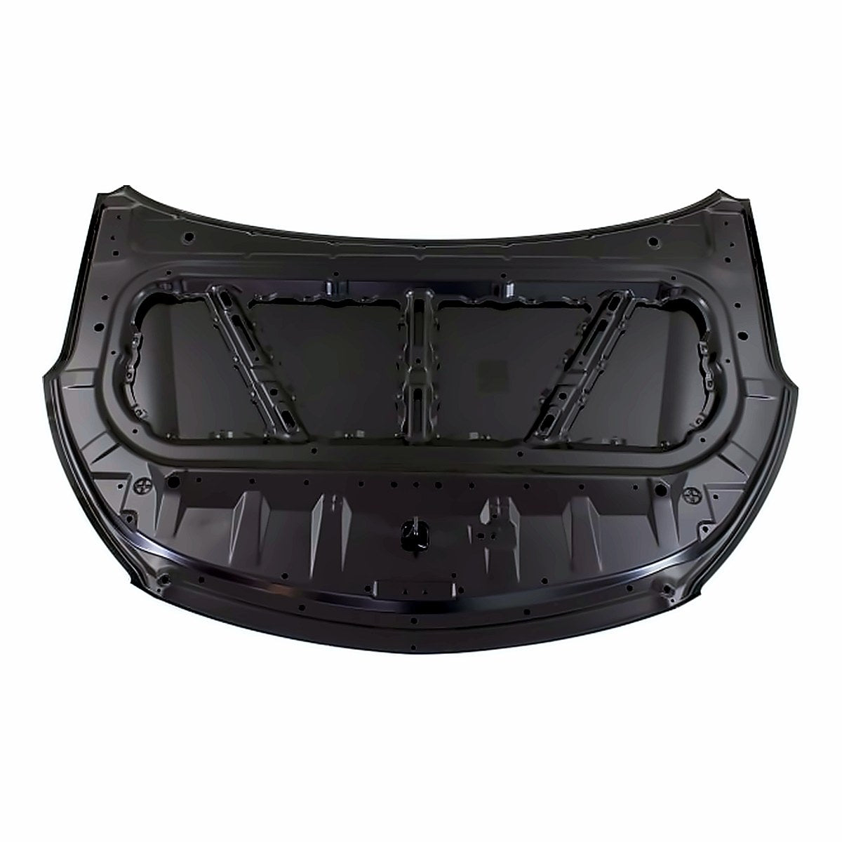 2013-2018 Hyundai Santa_Fe Hood Steel Gls/Ltd Model Same As Hy1230157 – Back View (HY1230158)