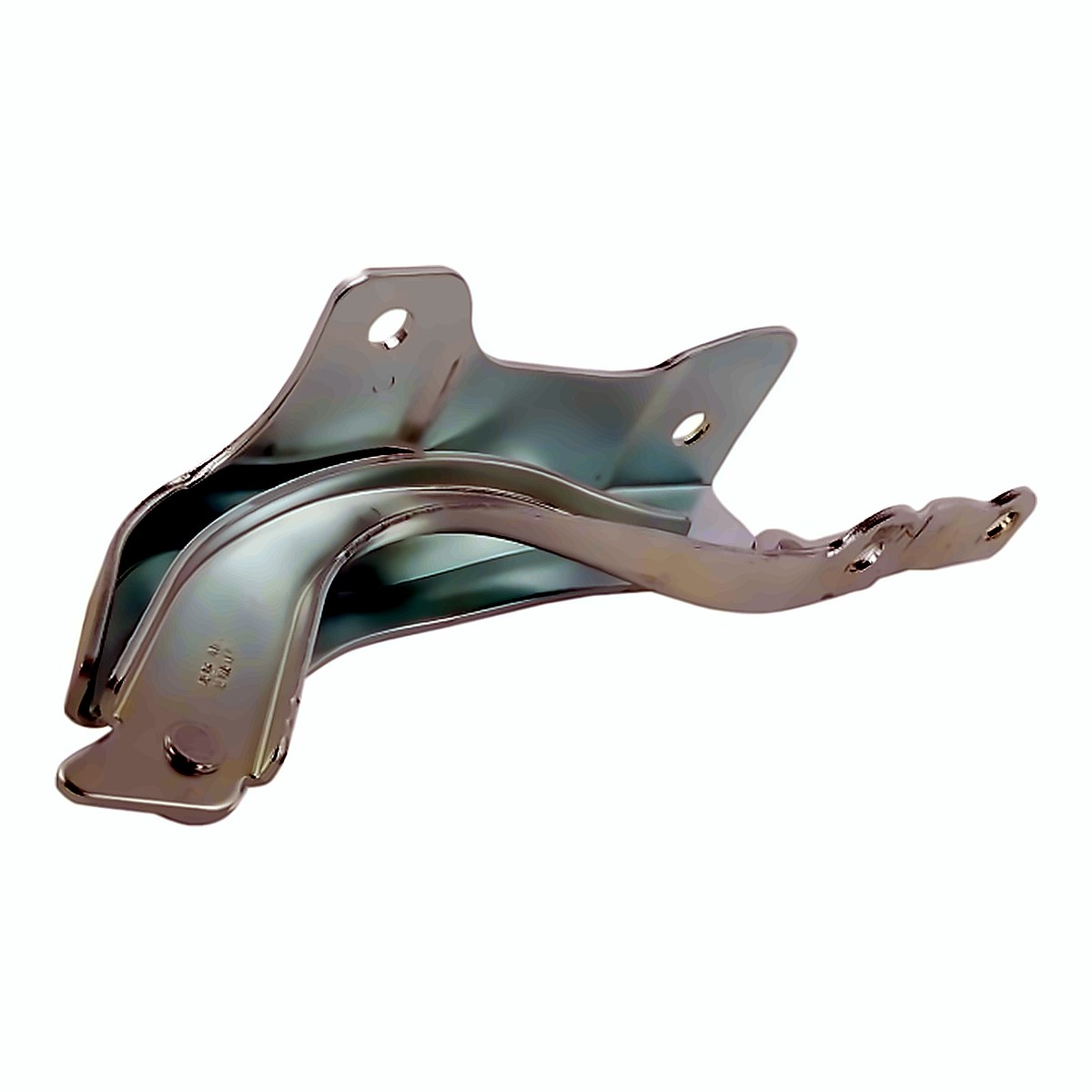 2017-2018 Hyundai Santa_Fe_Sport Hood Hinge Passenger Side Steel Satin Chrome Finish Sport – Side View (HY1236169)