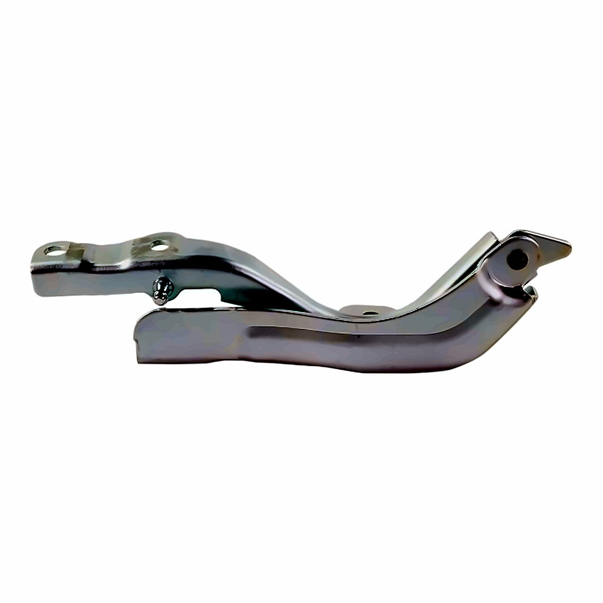 2017-2018 Hyundai Santa_Fe_Sport Hood Hinge Driver Side Steel Satin Chrome Finish Sport – Angle View (HY1236170)