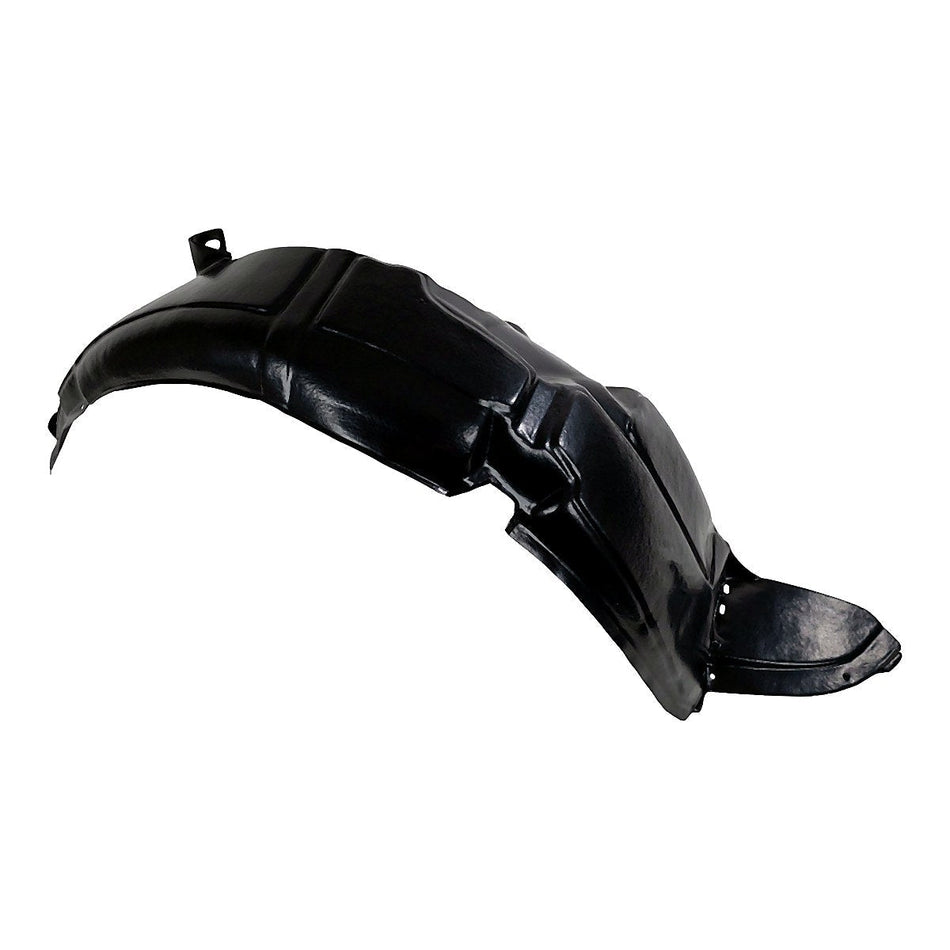 2012-2014 Hyundai Accent Sedan Fender Liner Passenger Side - side angle, Part HY1249122