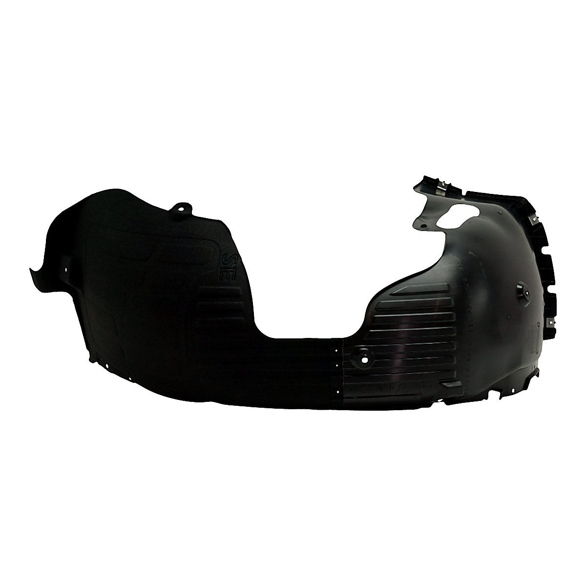 2018-2019 Hyundai Sonata Fender Liner Front Passenger Side With Chrome Without Hybrid – Side View (HY1249169)