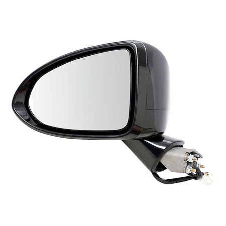 2020-2023 Hyundai Sonata Door Mirror Driver Side Power Gloss Black N-Line/Sel Plus/Sprt Model_HY1320273
