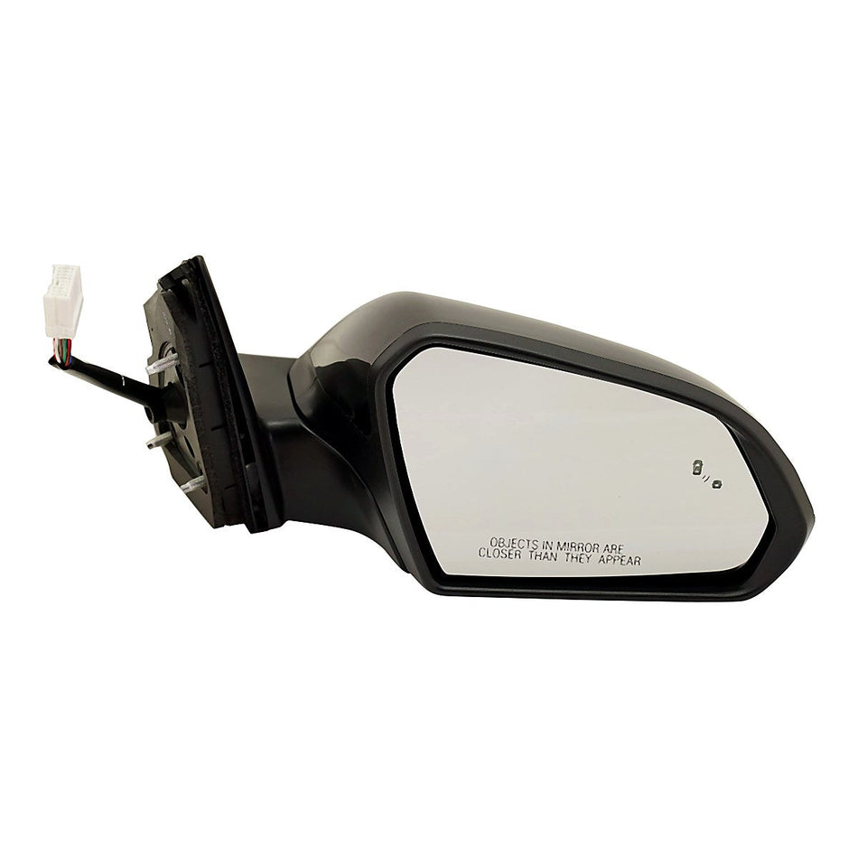 2018-2019 Hyundai Sonata Door Mirror Passenger Side Power Textured With Blind Spot/Signal/Heat_HY1321238