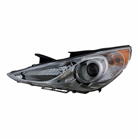2011-2014 Hyundai Sonata Headlight Driver Side Chrome Bezel (Se/Ltd) – Front View (HY2502157)
